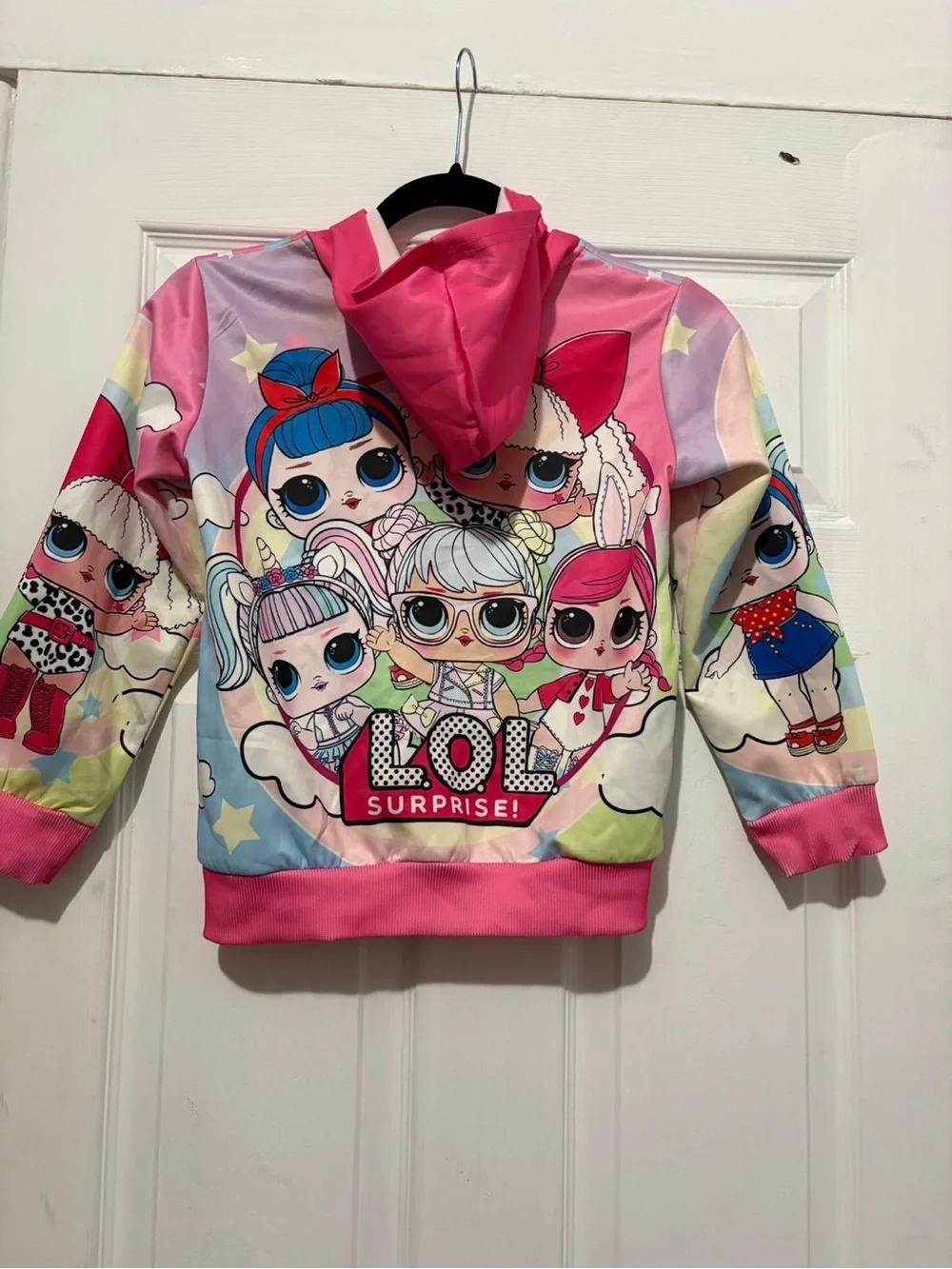 L.O.L. Surprise! Pink Rainbow Character Zip Hoodie